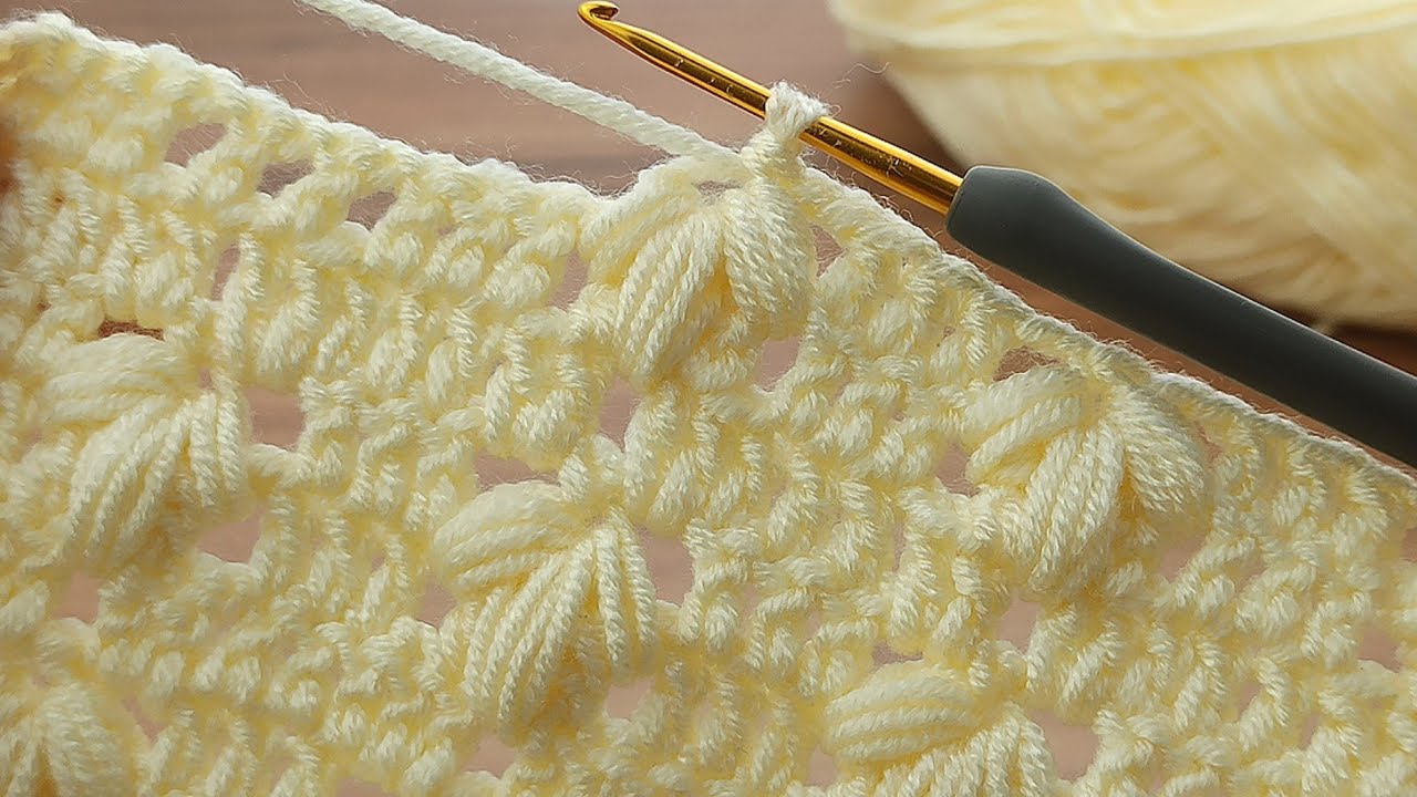 Amazing 💯👌Very easy crochet filled pistachio baby blanket model online tutorial