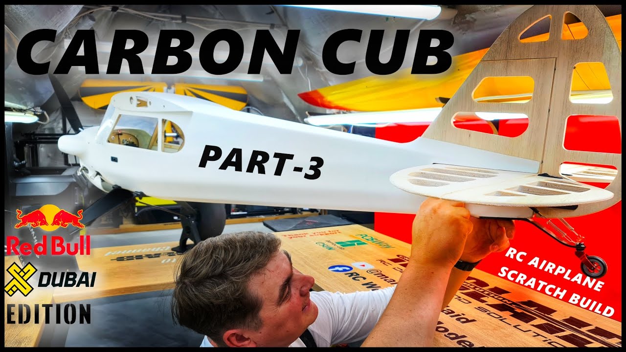 Carbon Cub RC Airplane Scratch Build Part 3: Stabilizers Building, 3D printed RC airplane