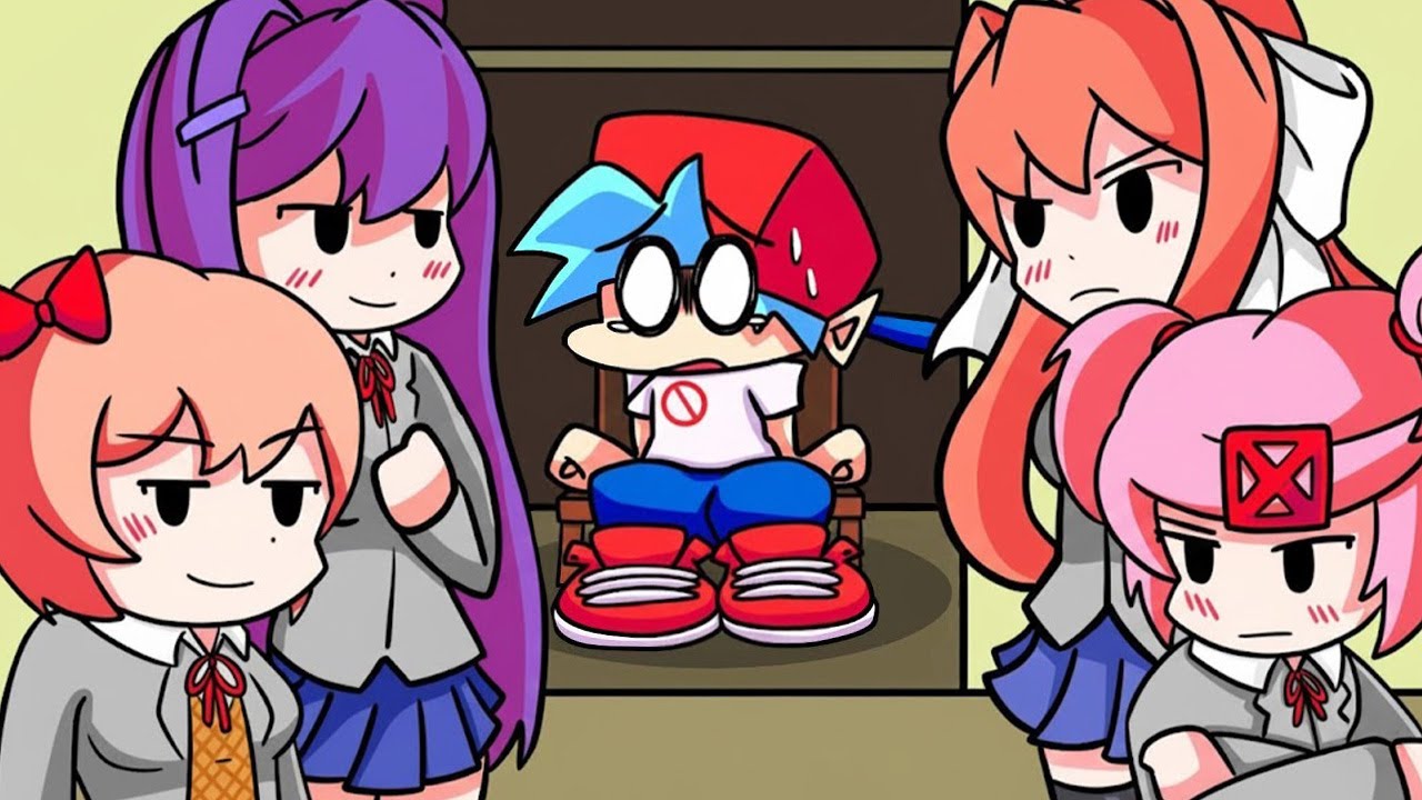 BOYFRIEND vs. DOKI DOKI LITERATURE CLUB! (Cartoon Animation)