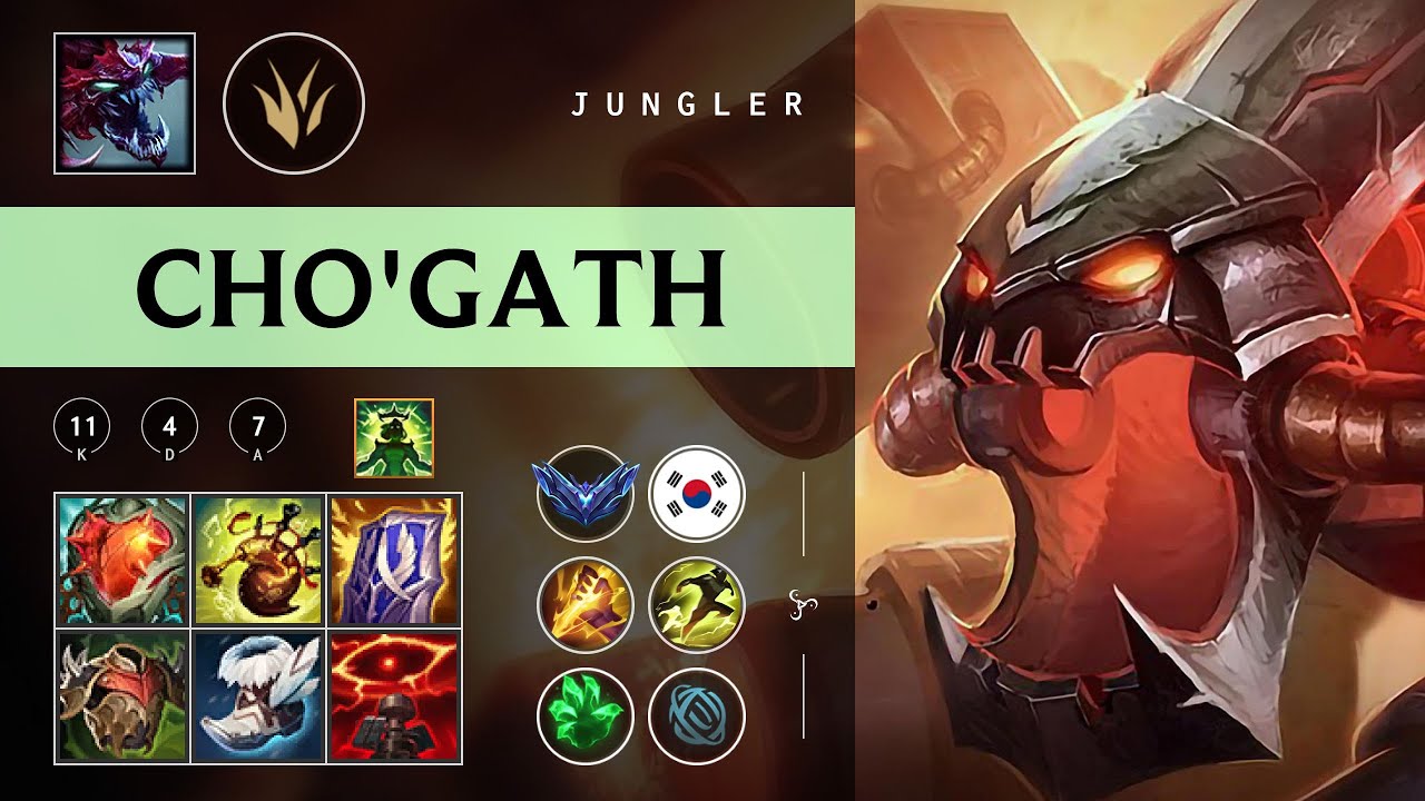 Cho'Gath Jungle vs Kha'Zix - KR Diamond Patch 26.02