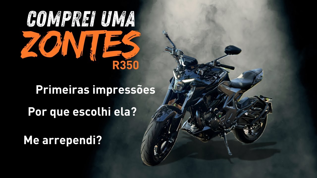 Comprei uma Zontes R350 😲