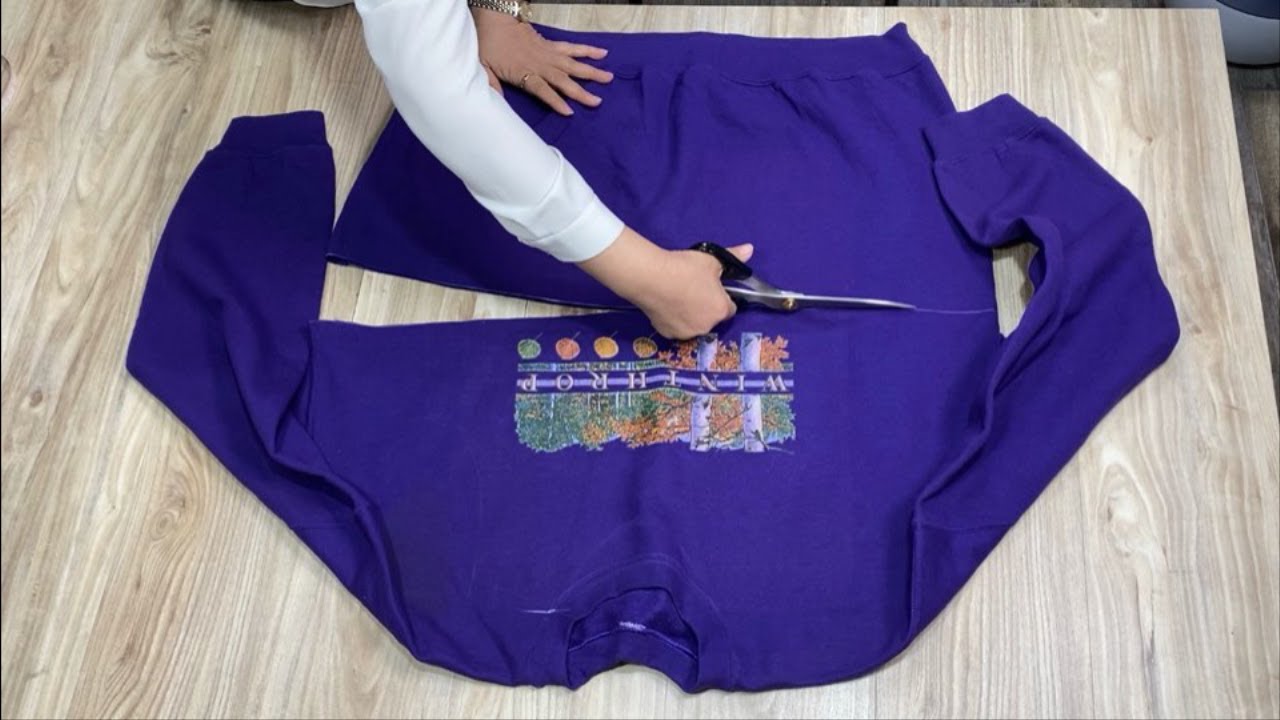 [DIY] Don't throw away the sweatshirt you don't wear. | Let's just watch it. I'll never regret it.