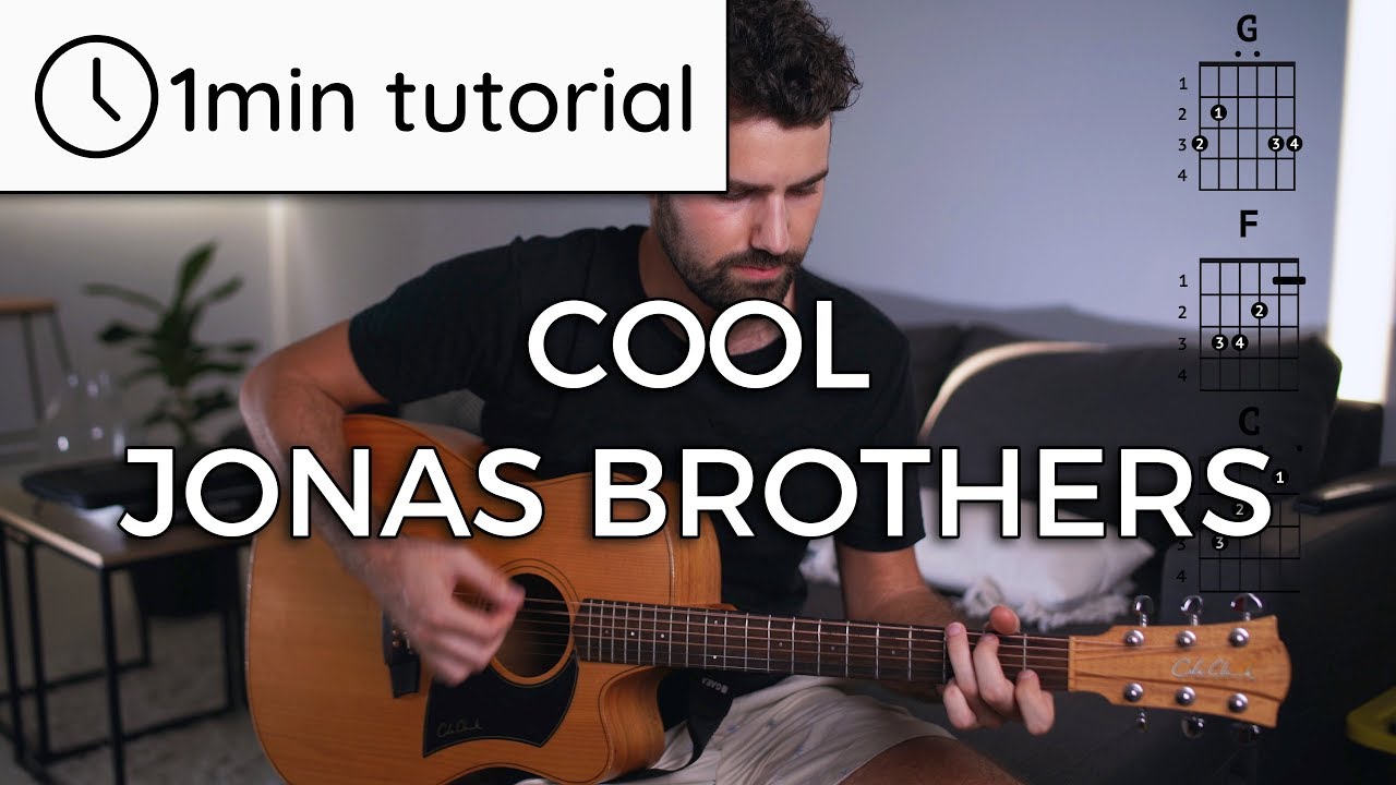 Cool Easy Guitar Tutorial w/ Chords | Jonas Brothers