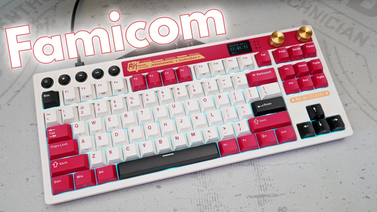 Nostalgija na MAX + Sjajna Tastatura - Royal Kludge RK M87 Famicom Cream Switch