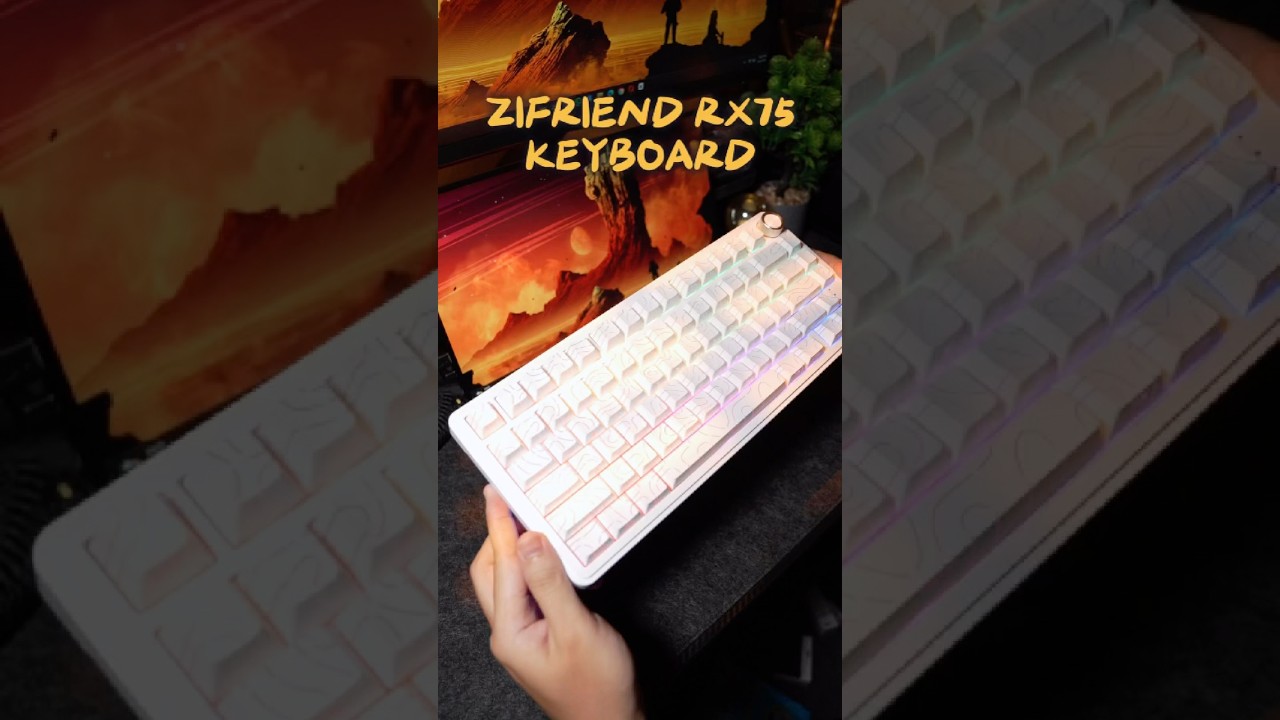 ZIFRIEND RX75 Pro Mechanical Keyboard ⌨️75% Layout #Keyboard #KeyboardASMR #vanlloydsucia