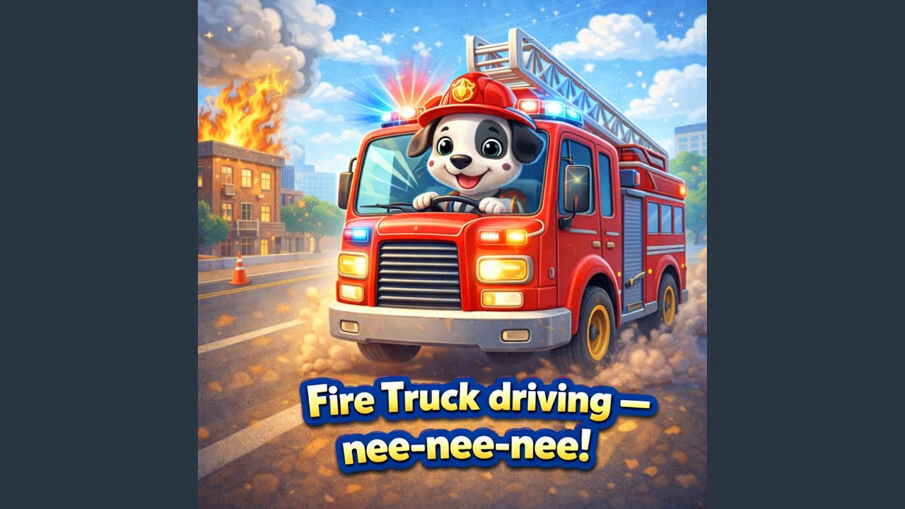 Fire truck driving — nee-nee-nee!