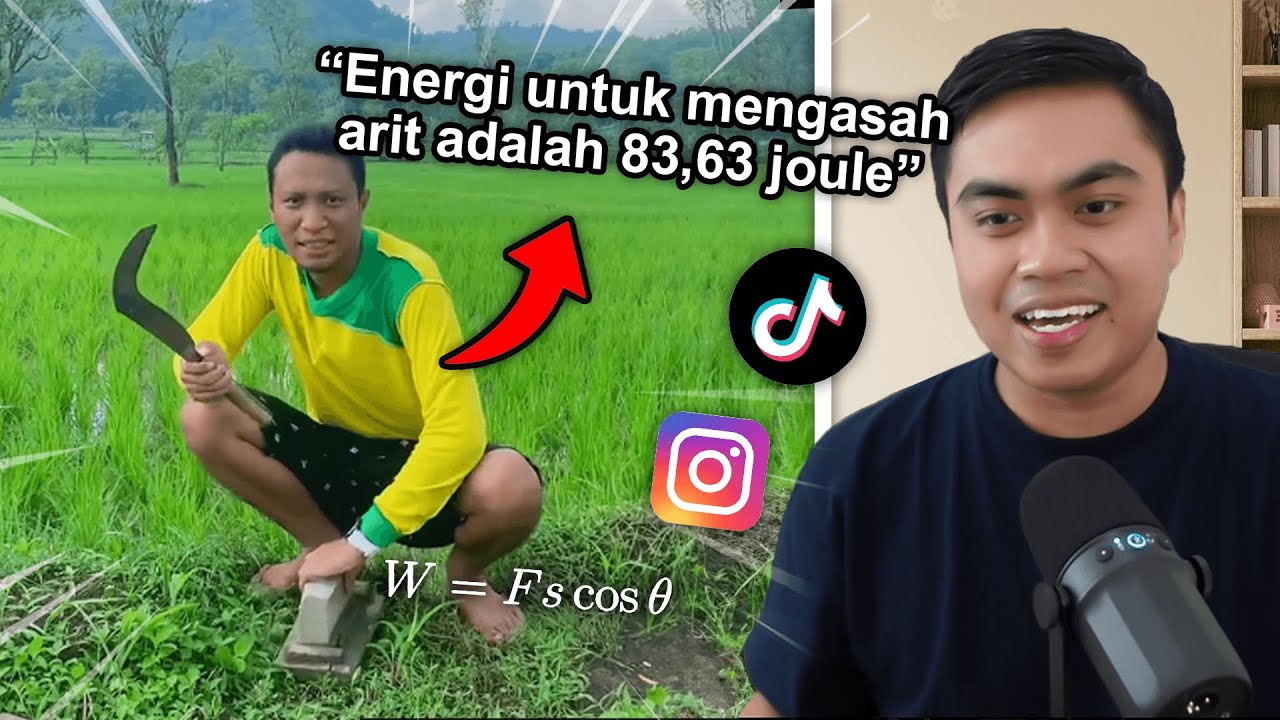 Video ngarit pakai fisika ini viral di internet. Mari kita bahas...
