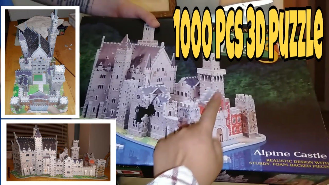 3D puzzle Alpine Castle 1 thousand pieces