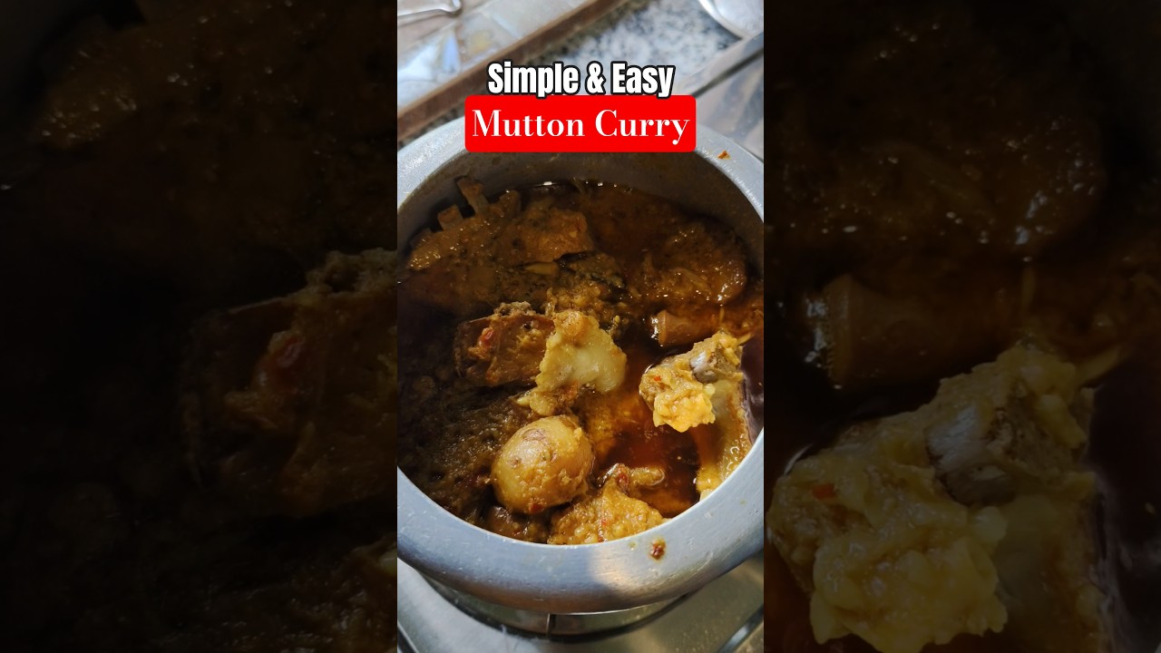 Mutton Curry in Pressure Cooker | Mutton Gravy Recipe | Easy Mutton Recipe | Pressure Cooker Mutton