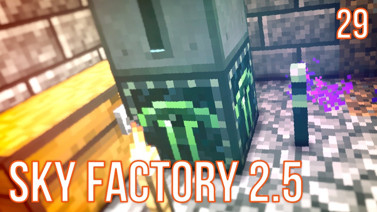 HOW TO USE A ENDER QUARRY | SKY FACTORY 2.5 EPISODE 29