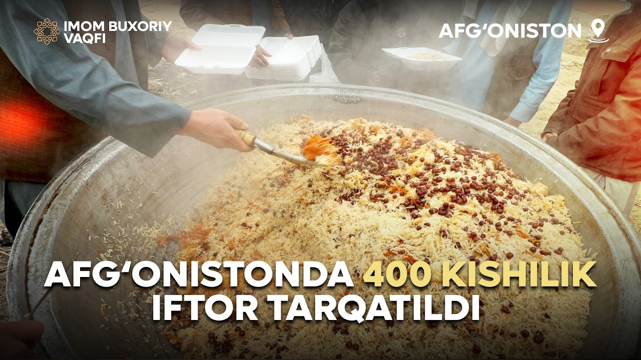 Afg'onistondagi muhtoj oilalarga 400 tkishilik iftor tarqatildi!