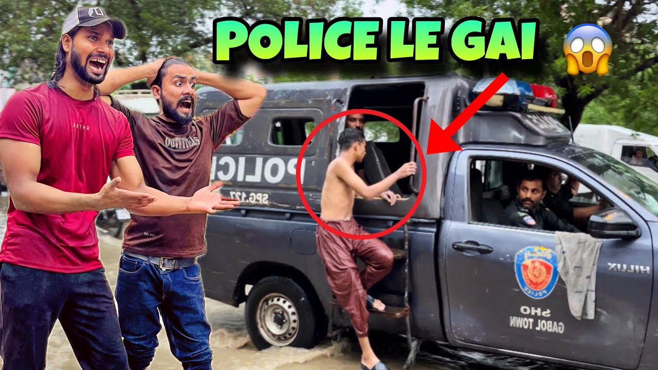 Karachi Mai Tofani Barish HoGaye 😱| Barish Me Phans Gaya🤬| Police Agai | Karachi Weather Update Rain