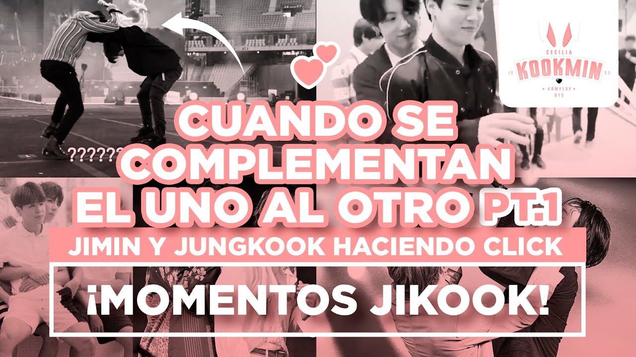 JIKOOK - CUANDO JIMIN Y JUNGKOOK SE COMPLEMENTAN UNO AL OTRO | Parte 1  (Cecilia Kookmin)