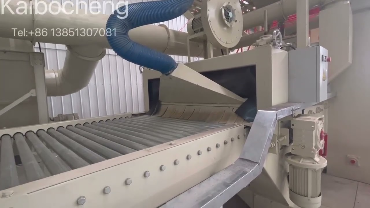 Concrete paver block shot blasting machine