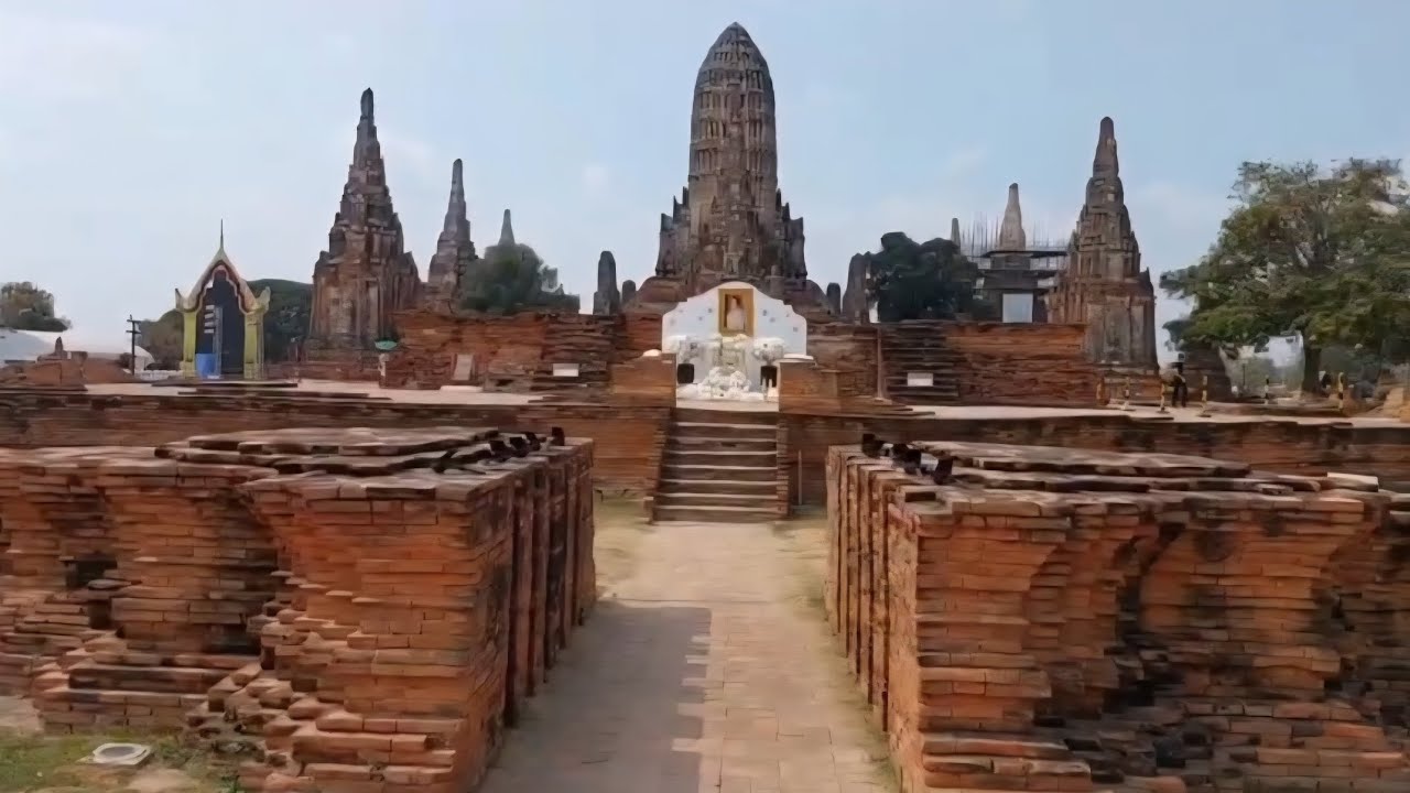 วัดสวยริมแม่น้ำเจ้าพระยา วัดไชยวัฒนาราม พระนครศรีอยุธยา