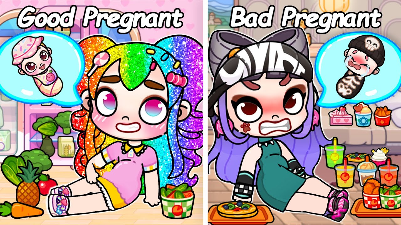 La Buena Embarazada VS La Mala Embarazada | História Triste de Avatar World | Pazu Games