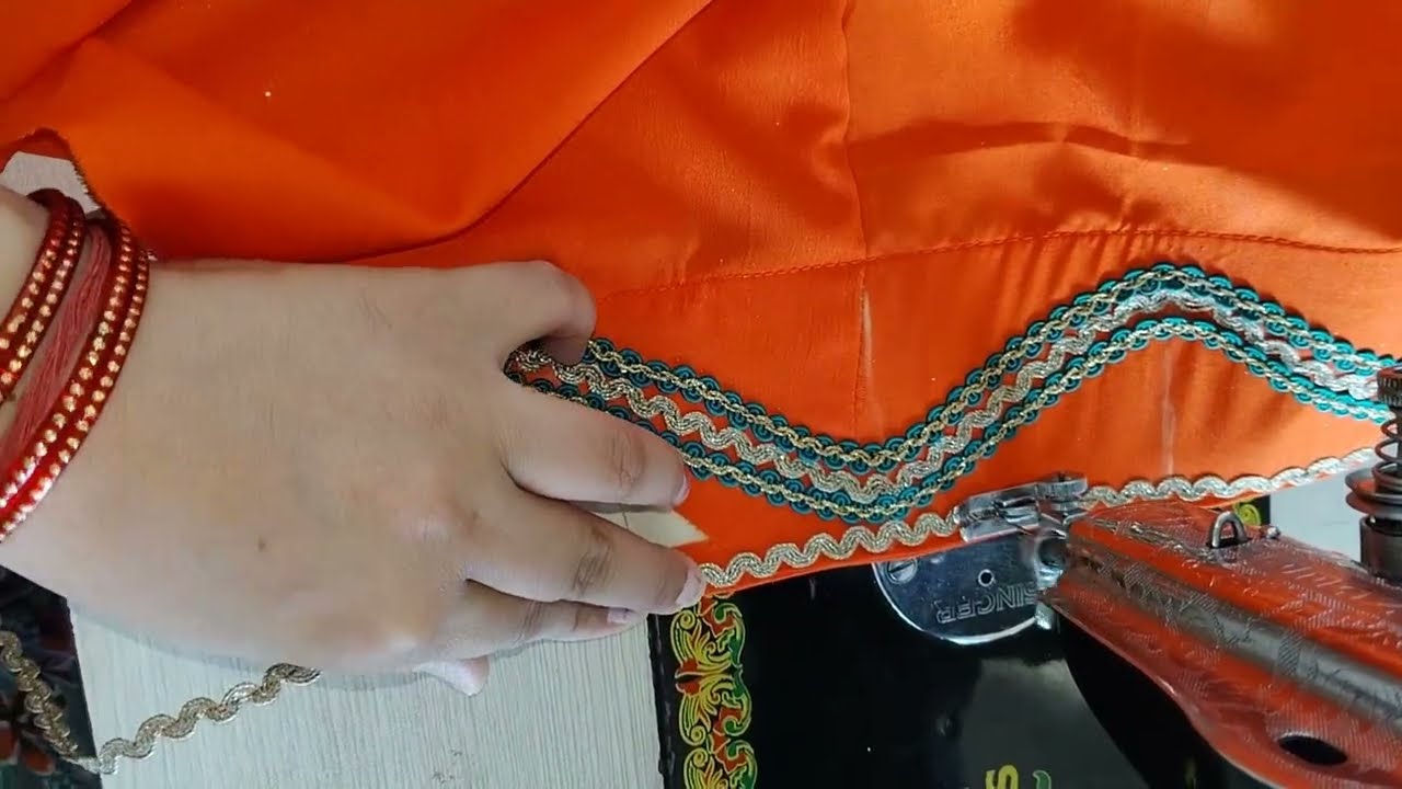 New phocha design|| सिंपल पोंचे को लेस लगाकर डिजाइनर पोंचा बनाएं |