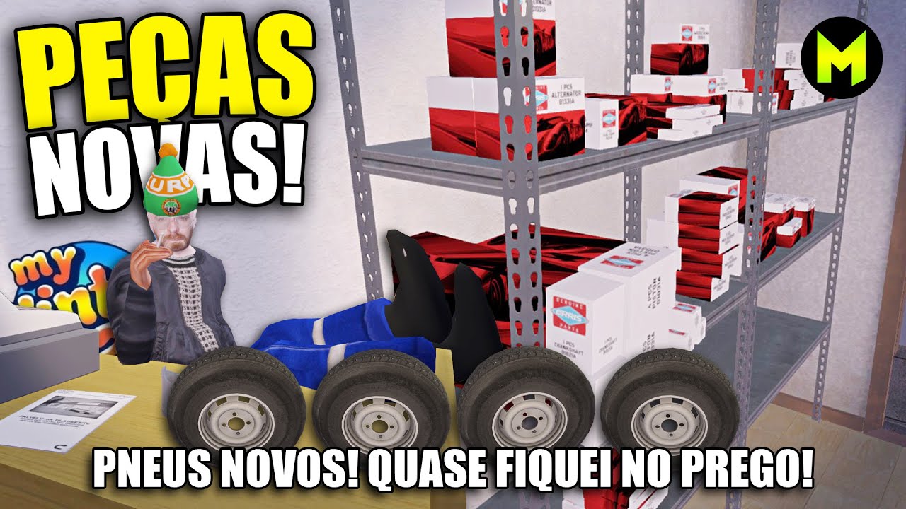 (#11) Comprando as PEÇAS NOVAS no Fleetari! Instalei PNEUS NOVOS! #mywintercar
