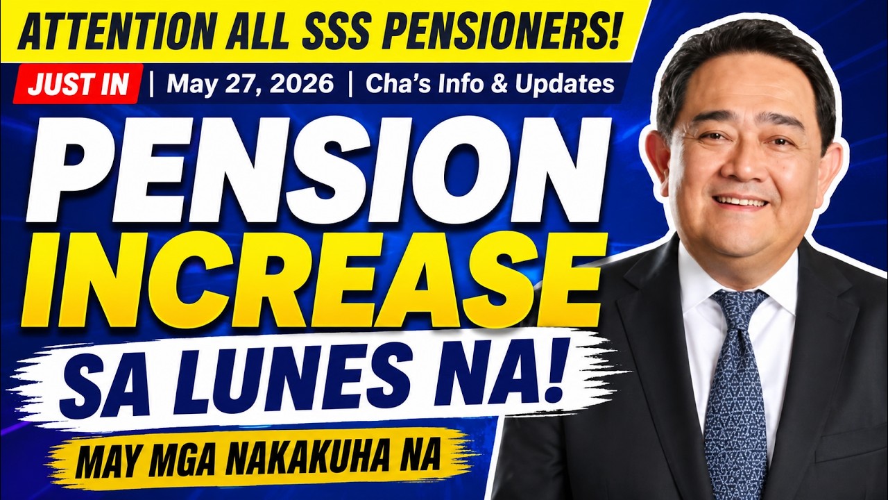 ✅ ATTENTION ALL SSS PENSIONERS! PENSION INCREASE SA LUNES NA! MAY MGA NAKAKUHA NA! Pension Release