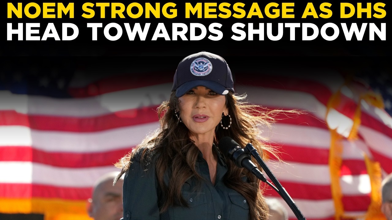 US News Live | 'it's their choice', Kristi noem defends ICE facility standards | DHS Funding | world