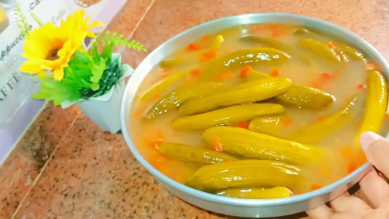 الخيار المخلل وسر القرمشه بمكون واحد بس 👌🏻👌🏻👌🏻