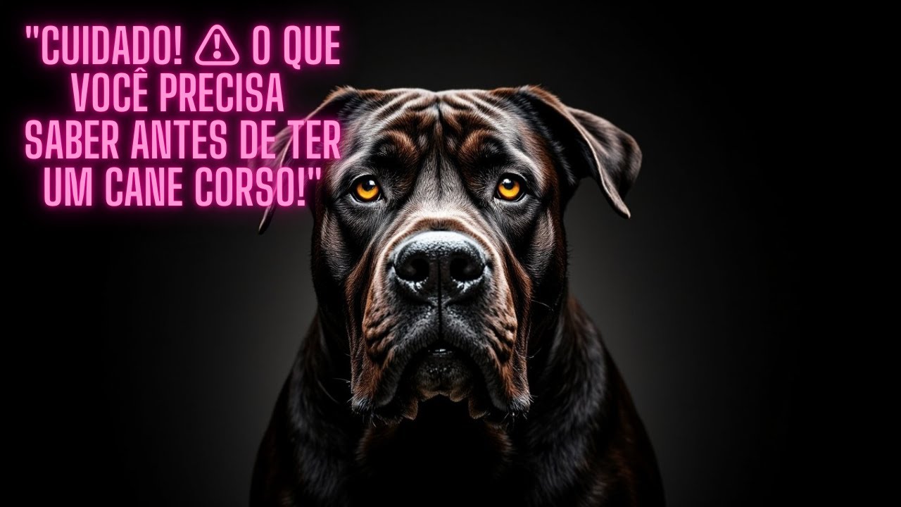 Cane Corso Potência, Proteção e Lealdade em Forma de Cão