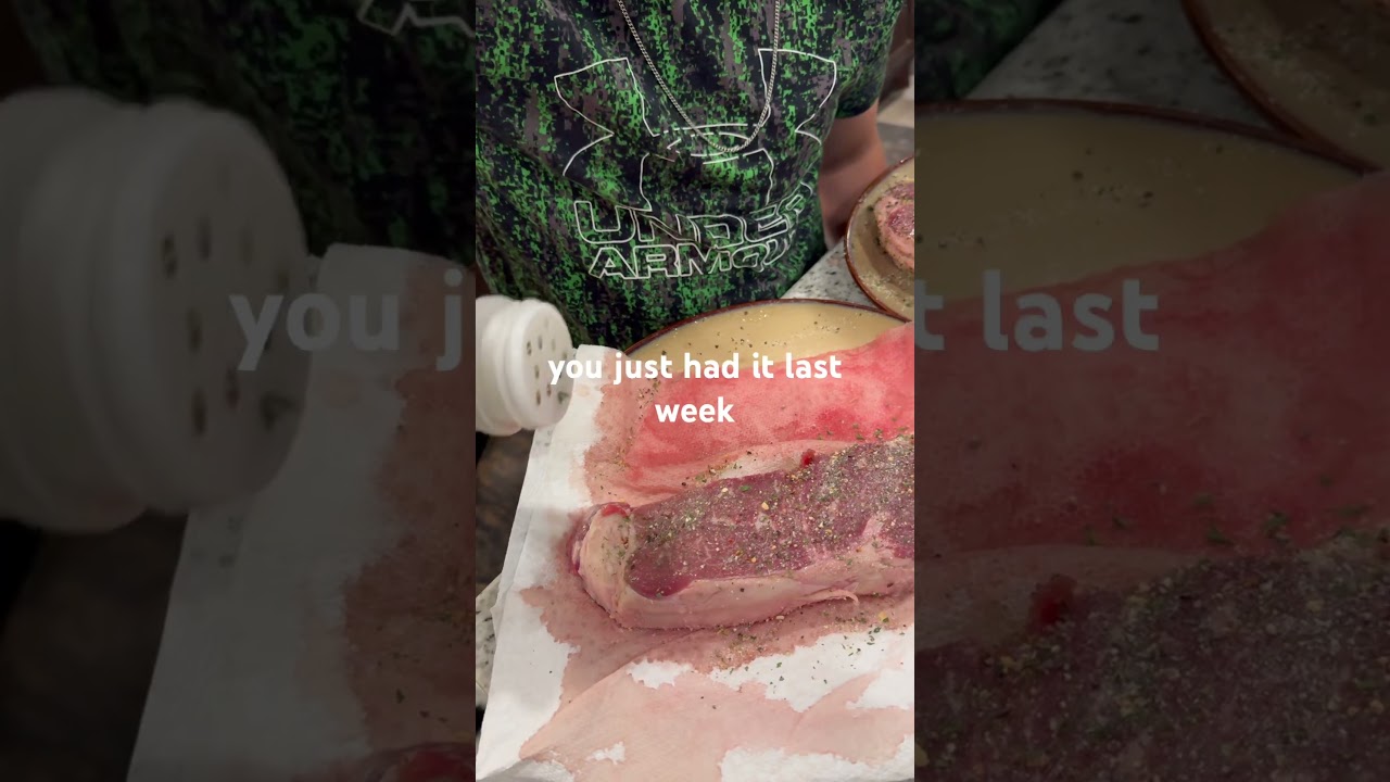 HOW TO SEASON A RIBEYE STEAK #beefitswhatsfordinner #steak #steaknight #seasoning