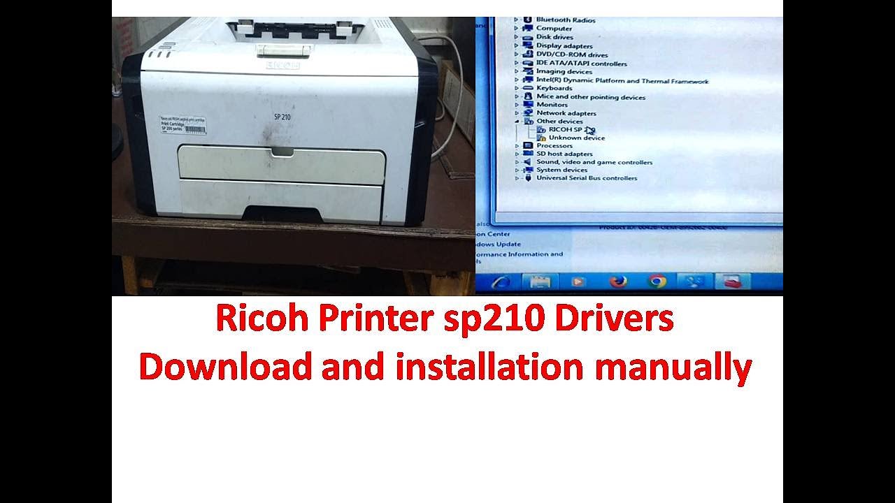 Ricoh SP 210 Printer Driver Download and Installation 