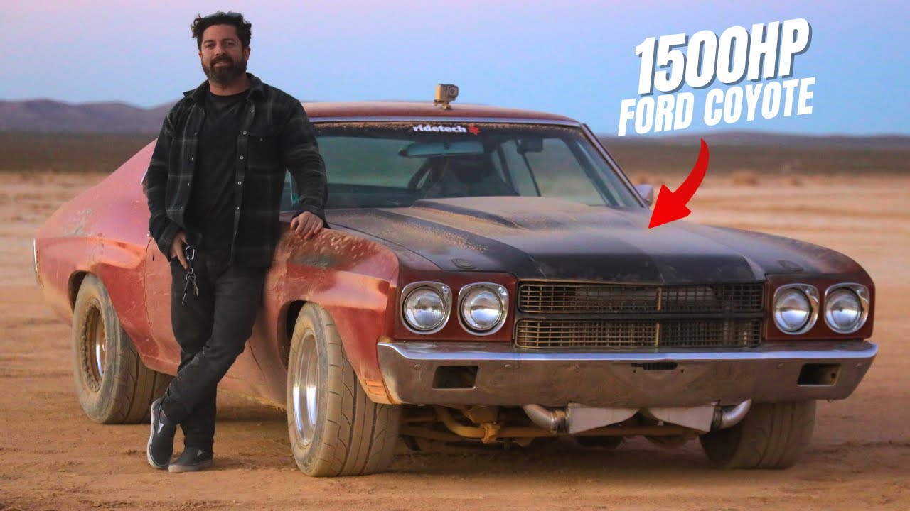 Я собрал Chevelle с двигателем Coyote мощностью 1500 л.с. — первый тест-драйв!