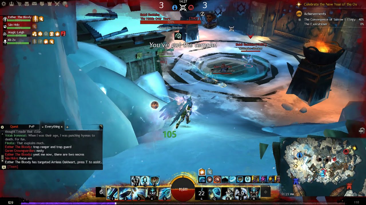 Guild Wars 2 - Guardian 5v5 PvP Gameplay (No Commentary)