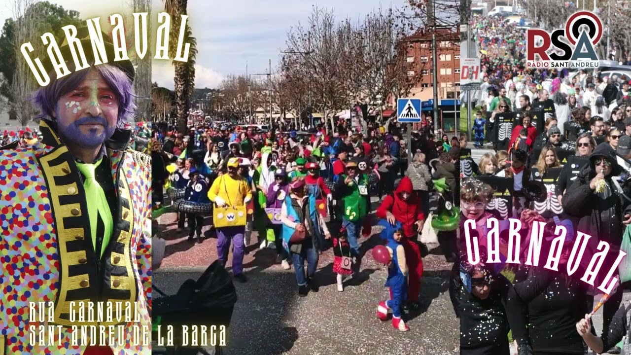 Multitudinària rua de carnaval a Sant Andreu de la Barca