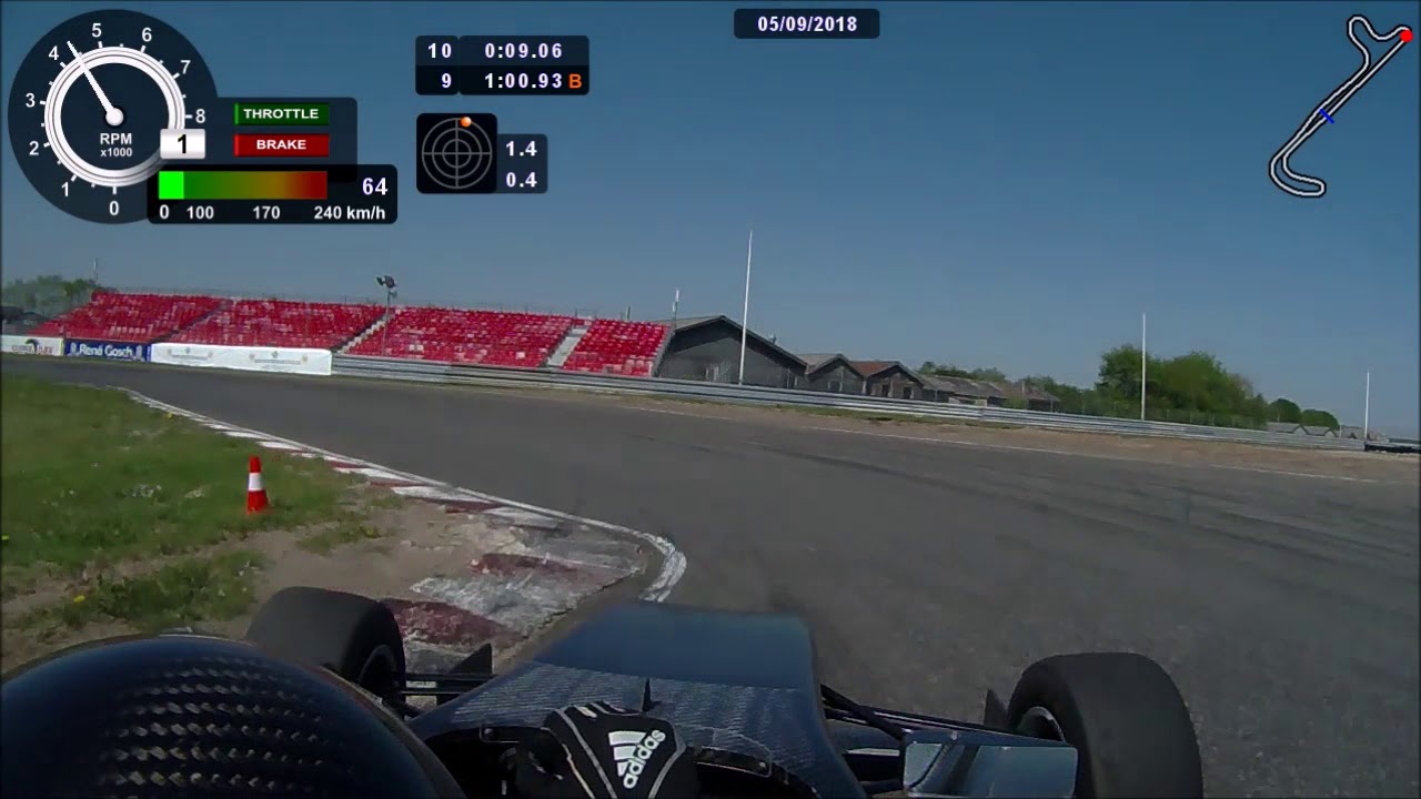 Formual 4, F4, Padborg Park few 1:00 in a Row