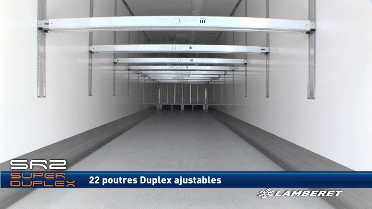 SR2 SuperDuplex & CX system: Semifrigo d&eacute;di&eacute;e duplex avec ch&acirc;ssis SuperStable