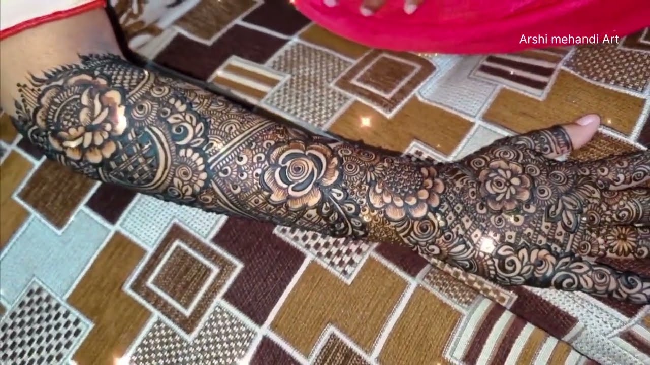 Best Wedding Special Rose Flower Mehandi Design| #khaffif Mehandi #roseflowerdesigns2025 #viralvideo