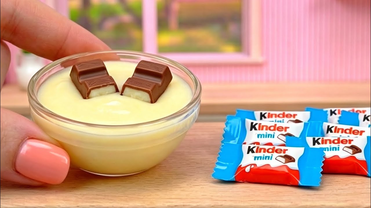Oddly Satisfying Tiny Chocolate Dessert! 🍮 Miniature Cooking