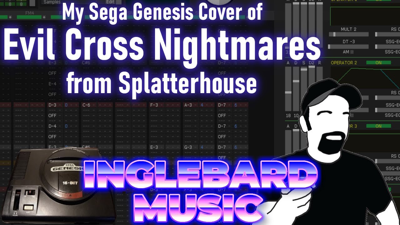 My Sega Genesis cover of Evil Cross Nightmares from Splatterhouse | YM2612