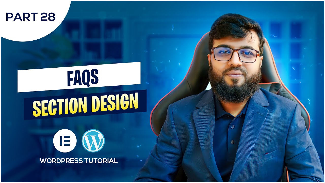 FAQs Section Design With Elementor | WordPress Full Course (Bangla)