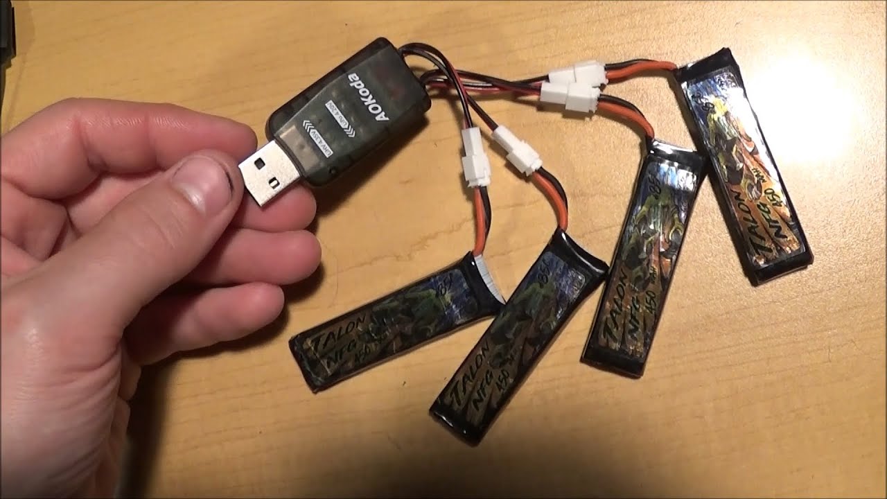 Review of AOKoda CX405 1S LiPo Battery USB Charger 4.2V 4.35V LiPo LiHV w/JST-PH 2.0 mCPX Connectors