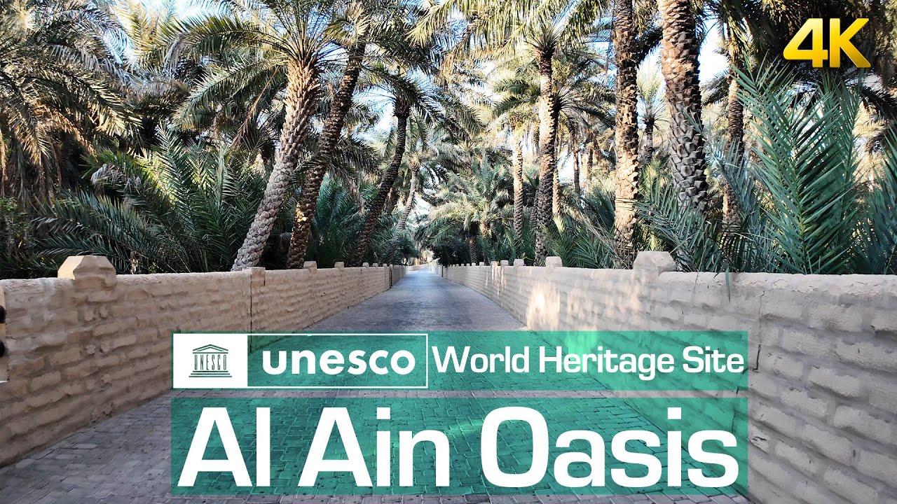 Walk in Al Ain Oasis | UAE's Largest Oasis | UNESCO World Heritage Site in UAE [4k]