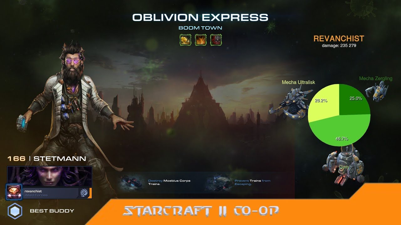 Boom Town (Stetmann P2 Solo) - StarCraft II Co-op Mutation (Brutal)