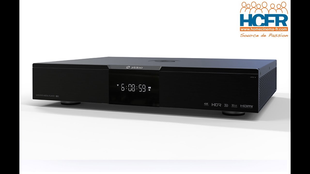 HCFR Zidoo UHD2000 unboxing & présentation