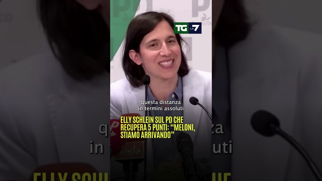 Elly Schlein sul PD che recupera 5 punti: 