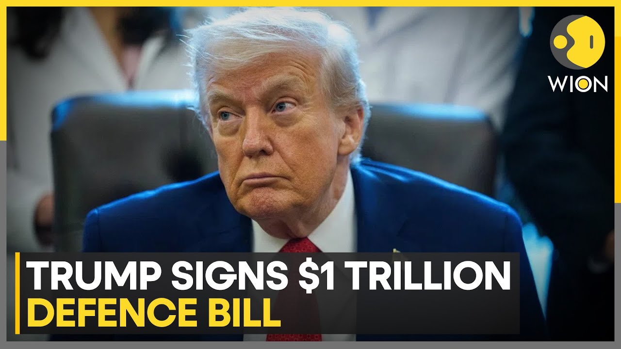 US President Trump Signs Mammoth Defence Spending Bill Into Law | WION News