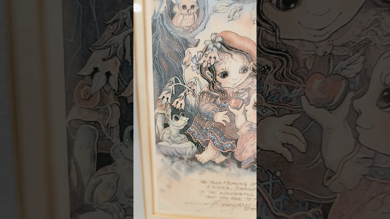 Jody Bergsma Sister Framed Art 10.5 x 8.5