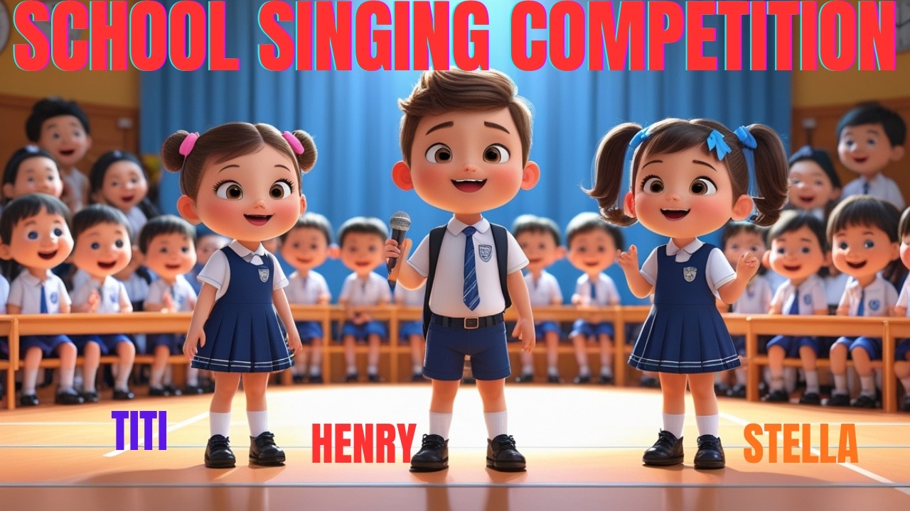 School Singing Competition 🎤 | Learn & Sing with Titi, Henry & Stella.