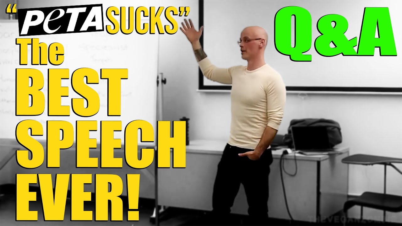 PETA Sucks Gary Yourofsky Best Speech Ever Q&A