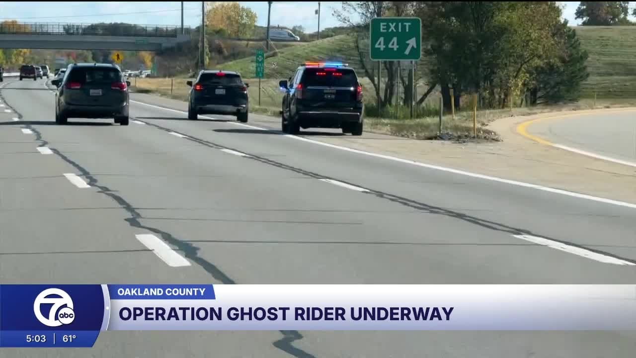 Operation Ghost Rider targeting distracted drivers in Oakland County