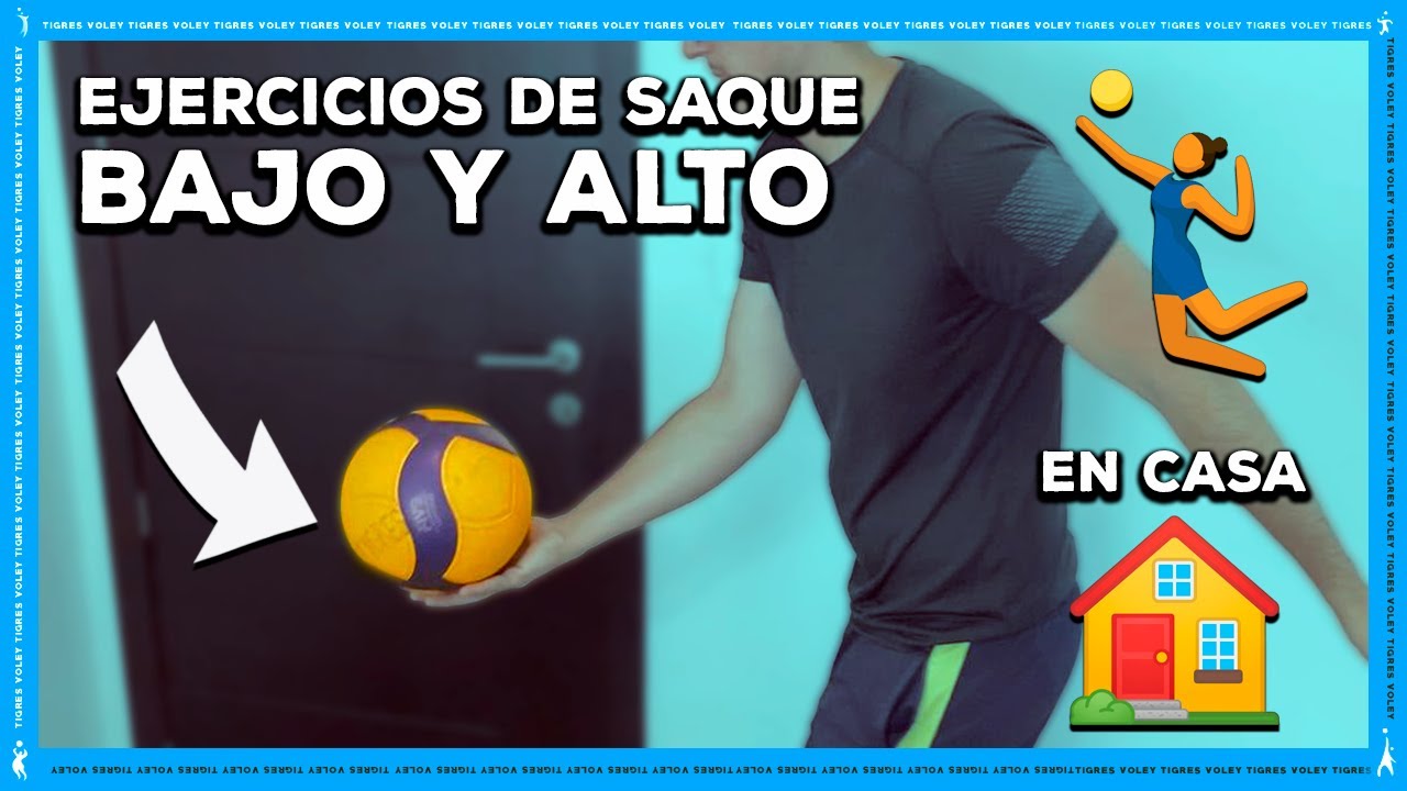 EJERCICIOS para MEJORAR 🤩 tu SAQUE BAJO Y ALTO en CASA 🏠