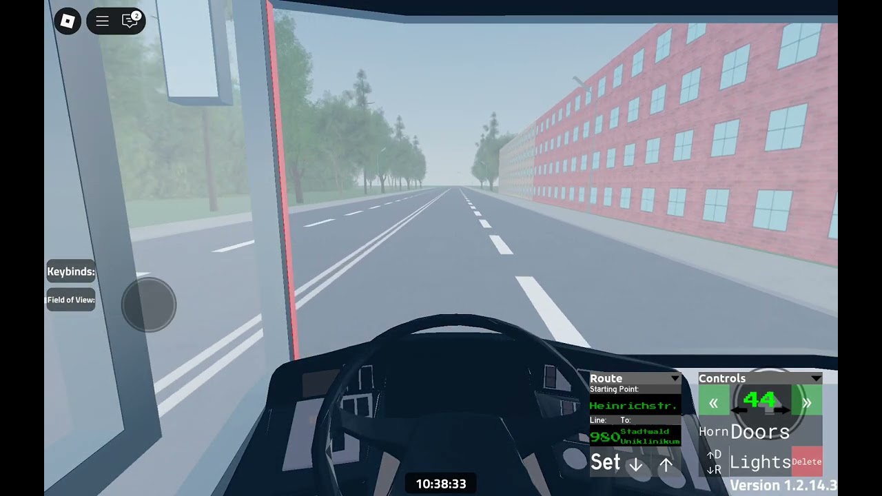 MVB Buses Und Stadtbahn Roblox Linie 980 Heinrichstraße - Stadtwald Uniklinikum 06.09.2025