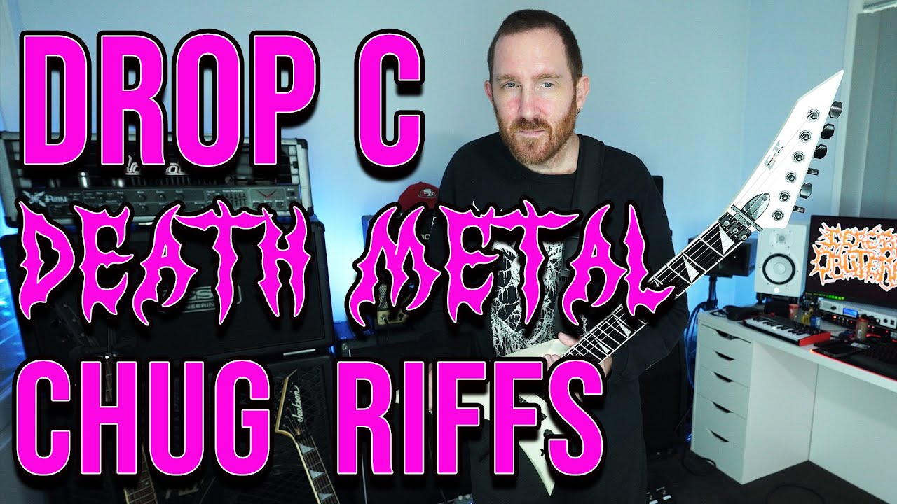 DROP C DEATH METAL CHUG RIFFS — Урок игры на гитаре